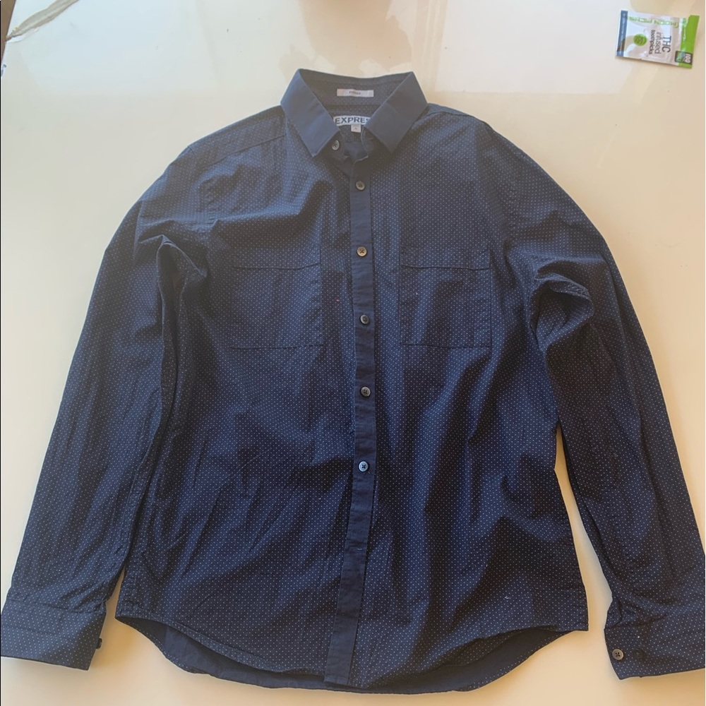 Blue Dot Business Casual Button Up